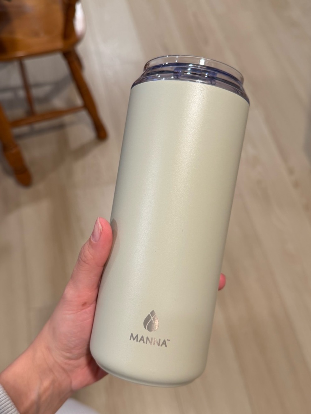 Manna Tan Insulated Travel Tumbler - Leak-Resistant